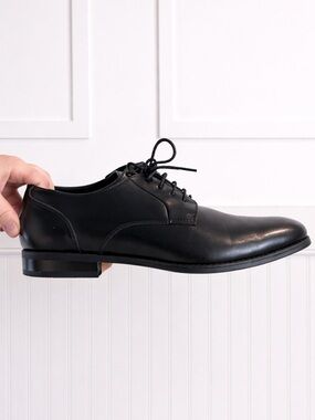 Stacy Adams Black Leather Derby Oxfords